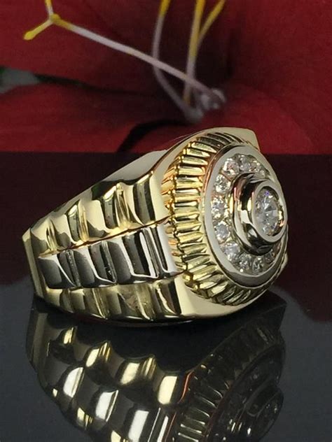 rolex ring 585 herren|rolex style rings.